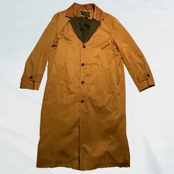Orvis Signature Collection Brown Trench Coat - Picture 1 of 15